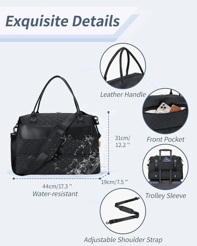 For Spirit Airlines Personal Item Bag 18x14x8 Travel Duffle Bag for Women with Shoe Compartment Carry on Overnight Bag with Toiletry Bag Wet Pocket(Patent Pending) in Saudi Arabia