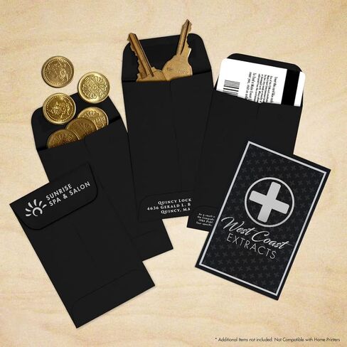 LUXPaper #1 Coin Envelopes | 2 1/4" x 3 1/2" | Midnight Black | 80lb. Text | 50 Qty in Saudi Arabia
