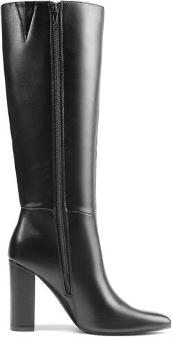 DREAM PAIRS Knee High Boots Women Chunky Heel Pointed Toe Tall Boots for Women Side Zipper Long Boots in Saudi Arabia