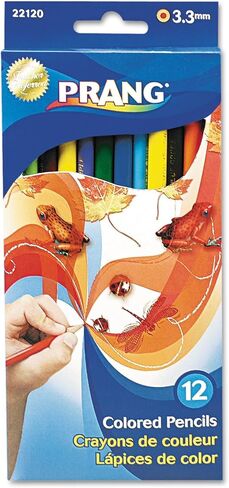 برانج ،22120 ،طقم أقلام رصاص خشبية ملونة ،3.3 مم ،12 لونًا متنوعًا ،12 قلم رصاص/مجموعة in Kuwait