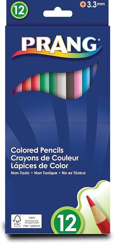 برانج ،22120 ،طقم أقلام رصاص خشبية ملونة ،3.3 مم ،12 لونًا متنوعًا ،12 قلم رصاص/مجموعة in Kuwait