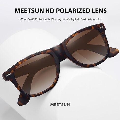 نظارات شمسية مستقطبة من MEETSUN للنساء والرجال نظارات شمسية كلاسيكية عصرية للقيادة حماية من الأشعة فوق البنفسجية 400 (3 عبوات) in Saudi Arabia