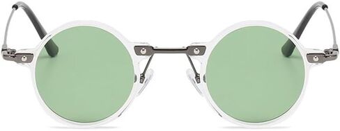 Small Round Sunglasses Men Women, Vintage Punk Circle Style Metal Frame Hippie Sun Glasses UV400 Lens in Saudi Arabia
