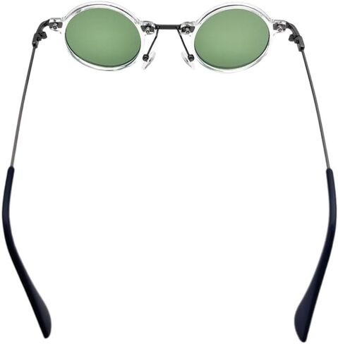 Small Round Sunglasses Men Women, Vintage Punk Circle Style Metal Frame Hippie Sun Glasses UV400 Lens in Saudi Arabia