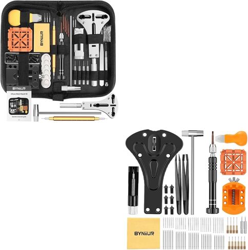 طقم أدوات استبدال بطارية الساعة، طقم إصلاح الساعة من BYNIIUR، أداة إزالة مفتاح الربط الخلفي للساعة، طقم تغيير بطارية الساعة، أدوات ومجموعات إصلاح الساعات in Kuwait
