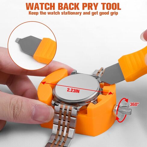 طقم أدوات استبدال بطارية الساعة، طقم إصلاح الساعة من BYNIIUR، أداة إزالة مفتاح الربط الخلفي للساعة، طقم تغيير بطارية الساعة، أدوات ومجموعات إصلاح الساعات in Kuwait