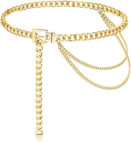 Multilayer Metal Waist Chain Belt Belly for Women Dresses Jewelry in Saudi Arabia