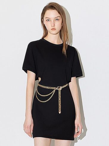 Multilayer Metal Waist Chain Belt Belly for Women Dresses Jewelry in Saudi Arabia