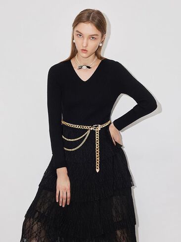 Multilayer Metal Waist Chain Belt Belly for Women Dresses Jewelry in Saudi Arabia