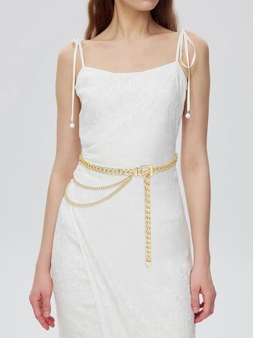 Multilayer Metal Waist Chain Belt Belly for Women Dresses Jewelry in Saudi Arabia