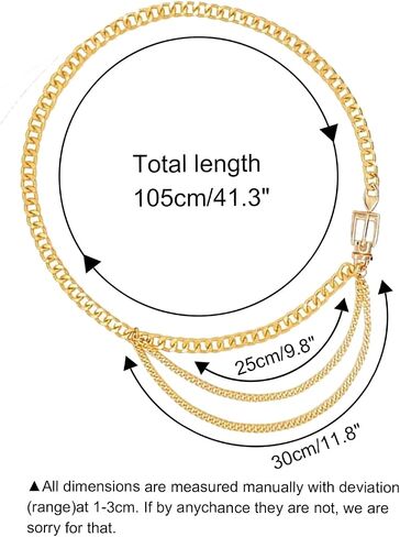 Multilayer Metal Waist Chain Belt Belly for Women Dresses Jewelry in Saudi Arabia