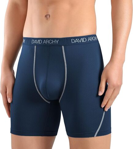 DAVID ARCHY Mens Underwear Quick Dry Boxer Briefs Sports Breathable Underwear in 3 Pack No Fly in Saudi Arabia
