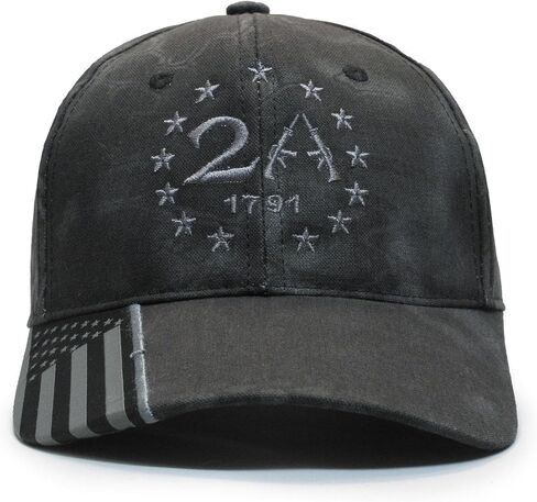 Military Imagine 2nd Amendment 1791 AR-15 Style Typhon Color Hat Cap, One Size in Kuwait