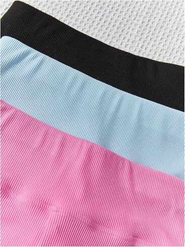 SweatyRocks Girl's 3 Piece High Waist Skinny Biker Shorts Seamless Workout Sports Legging Shorts in Saudi Arabia