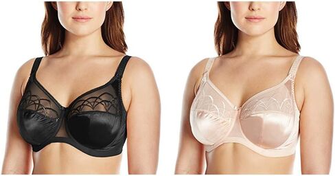 Elomi Women's Plus-Size Cate Underwire Full Cup Banded Bra,Black,34HH UK/34L US in Kuwait