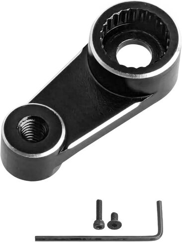 HobbyPark Aluminum Metal Servo Horn Arm for 1/18 Traxxas TRX4M TRX4MT Stock Servo Motor Upgrades Parts (Black) in Saudi Arabia