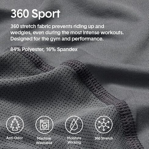 ملابس داخلية للرجال من Tommy John - صندوق رياضي 360 مع حقيبة محيطية - درزة داخلية قصيرة 4 بوصات - ملابس داخلية ماصة للرطوبة in Saudi Arabia