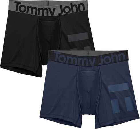 ملابس داخلية للرجال من Tommy John - صندوق رياضي 360 مع حقيبة محيطية - درزة داخلية قصيرة 4 بوصات - ملابس داخلية ماصة للرطوبة in Saudi Arabia