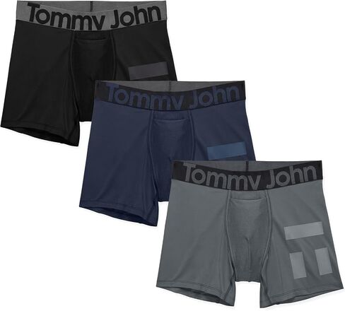 ملابس داخلية للرجال من Tommy John - صندوق رياضي 360 مع حقيبة محيطية - درزة داخلية قصيرة 4 بوصات - ملابس داخلية ماصة للرطوبة in Saudi Arabia
