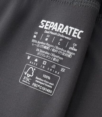 Separatec Men’s Underwear Moisture Wicking Rayon Boxer Briefs for Men, Ball Support Pouch Underwear Multiple in Saudi Arabia