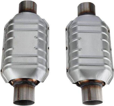 2 قطعة 2.5 "مدخل/مخرج المحول الحفاز العالمي 83166 لسيارة تشيفي سيلفرادو 1500 جي إم سي فورد in Kuwait