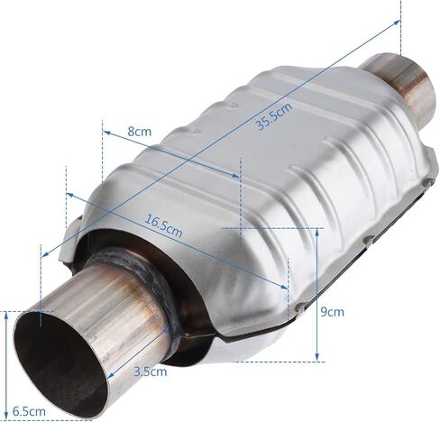 2 قطعة 2.5 "مدخل/مخرج المحول الحفاز العالمي 83166 لسيارة تشيفي سيلفرادو 1500 جي إم سي فورد in Kuwait