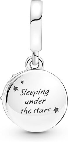 Pandora Camping Night Sky Double Dangle Charm Bracelet Charm Moments Bracelets - Stunning Women's Jewelry - Gift for Women - Made with Sterling Silver, Cubic Zirconia & Enamel in Saudi Arabia
