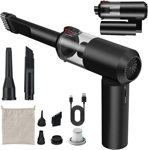90°Foldable Handheld Car Vacuum Cleaner,14500 PA Handheld Vacuum Cordless Brushless Motor,4-in-1 High Power portable vacuum with LED Light for car, Home, Office in Saudi Arabia