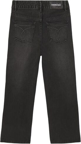 Calvin Klein Girls' Wide Leg Super Soft Denim Jeans in Saudi Arabia