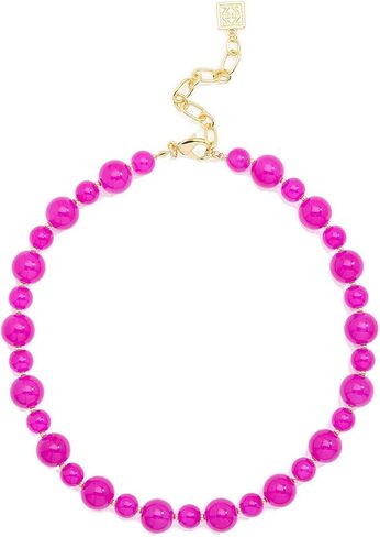ZENZII Multi-size Glass Beaded Collar Necklace in Kuwait