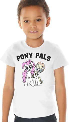 مجموعة Popfunk Classic My Little Pony للأطفال، مجموعة من 3 قمصان قصيرة الأكمام للأولاد والبنات in Saudi Arabia