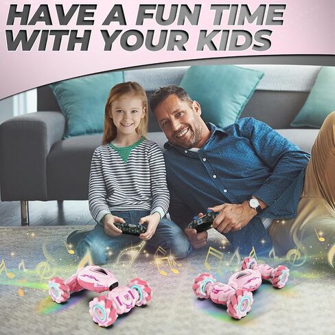 Dysaim Gesture RC Car, Gesture Sensing RC Stunt Car Toys for Kids 6-12 yr, 2.4GHz 4WD Hand Remote Control Cars with Lights Music, Off-Road 360° Rotation RC Drift Car Birthday Easter Gifts in Saudi Arabia