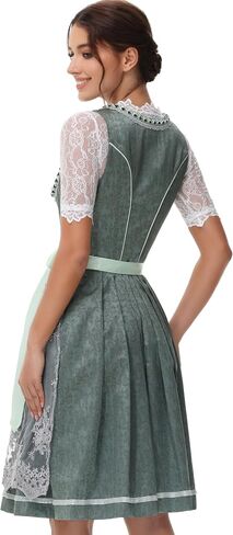 Women's German Dirndl Dress Bavarian Oktoberfest Halloween Carnival Costumes in Saudi Arabia