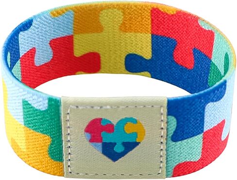 Nanafast Autism Awareness Bracelet - Colorful Elastic Wristband for Women & Men in Saudi Arabia