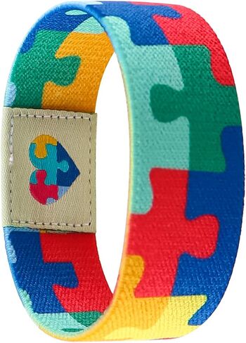 Nanafast Autism Awareness Bracelet - Colorful Elastic Wristband for Women & Men in Saudi Arabia