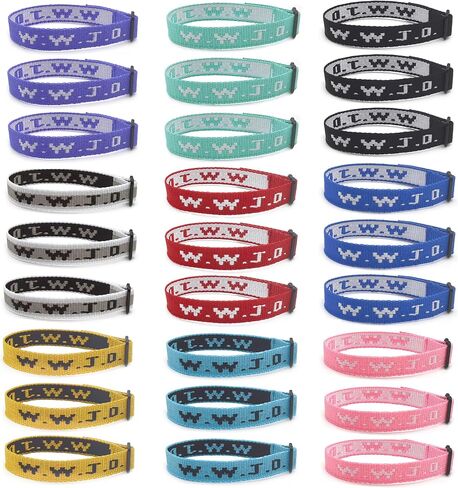 9-27Pcs W.W.J.D. Webbing Bracelets What Wound Jesus Do Bracelets Inspirational Christian Bracelets for Women Men Adjustable Religious Woven WWJD Wristbands for Fundraisers in Saudi Arabia