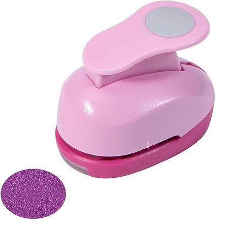 1 Inch Circle Punch, Paper Punch, Hole Punch Circle, Circle Cutters Hole Punches for Paper Crafts DIY, Scrapbooking, Greeting Cards, Artwork, Pink in Saudi Arabia
