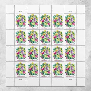 Wedding Blooms Two Ounce (2 oz.) (Sheet of 20) First-Class Mail Forever Postage Stamps 2024 Scott 5850