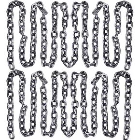 2 Pack Halloween Chains Removable Large Plastic Chains Props for Halloween Party Decoration Cosplay Accessory