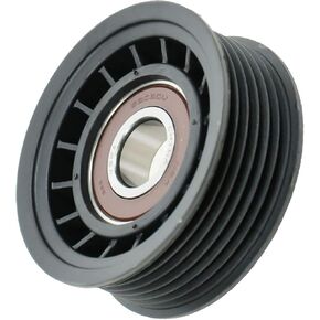 TRQ Serpentine Belt Idler Pulley Grooved Compatible with Chevy Ford Olds Pickup Truck Van SUV