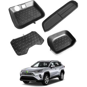 Autorder Center Console Organizer for 2019-2022 2023 2024 Toyota RAV4 Accessories Secondary Glove Box Insert Tray Non-Slip Set of 4
