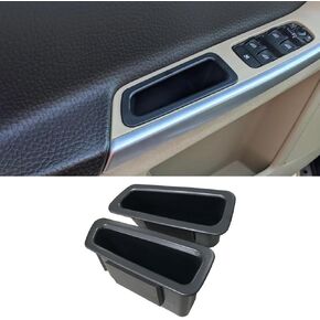 Vesul Front Row Door Side Storage Tray Compatible with Volvo XC60 2009-2017 Armrest Phone Container Door Organizer Handle Pocket ABS Tray Insert Glove Pallet