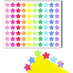 1200 Pieces, 1/2 inch - Star Stickers for Kids Reward, 10 Colors