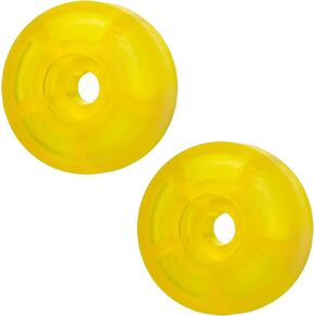 48358 Carriage Stop Roller Yellow Bumper Stop Replacement Parts for TranzSporter TP-250 and TP-400 Ladder Hoist (2 Pack)