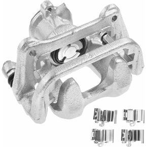 A-Premium Disc Brake Caliper Assembly with Bracket Compatible with Select Fiat and Jeep Models - 500X 2016-2019, Renegade 2015-2019 - Rear Right Passenger Side