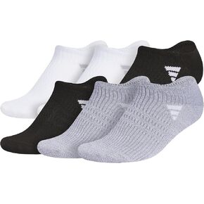adidas Women's Superlite 3.0 No Show Athletic Socks (6-Pair) Low-Profile Fit with Targeted Padding and Arch Compression