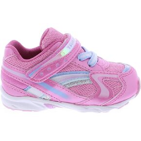 TSUKIHOSHI 3537 GLITZ Strap-Closure Machine-Washable Child Sneaker Shoe with Wide Toe Box and Slip-Resistant, Non-Marking Outsole - For Toddlers and Little Kids, Ages 1-8