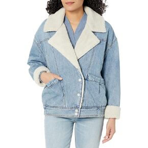 [BLANKNYC] Womens Women's Denim Sherpa JacketDenim Jacket