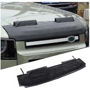 Hood Protector Bra Compatible with L@nd Rover Defender 110 2020-2023 Accessories, Leather Car Hood Guard Hood Shield Bug Deflector, Medium Profile
