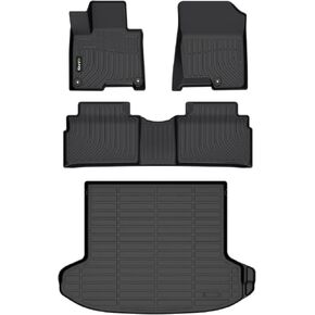 Car Floor Mats & Cargo Liner for 2023-2024 2025 Kia Sportage Plug in Hybrid (PHEV) Full Set All Weather Floor Liners Accessories, Black
